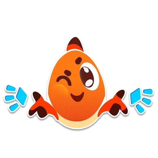 volpe, un giocattolo, emoji nemo, piegare la volpe