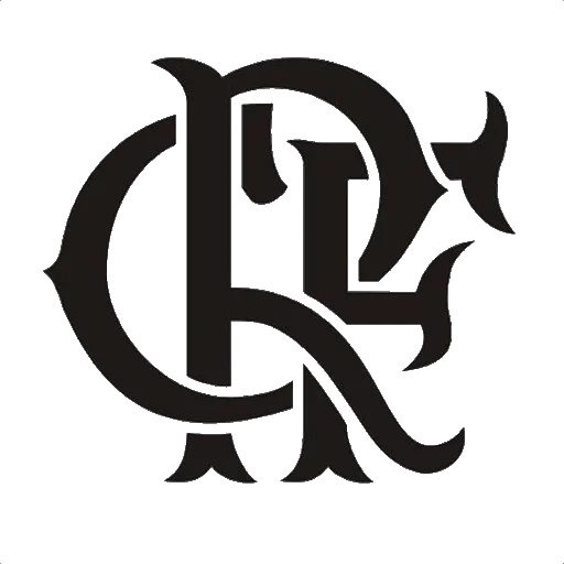 logo, das logo, the flamengo, das monogramm, clube de regatas do flamengo