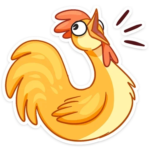 chick, phoenix, poulet, coq rouge sur fond blanc, gros poulet coq poulet