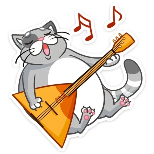 cats, chick, le chat chante, seal, cat music horn pattern