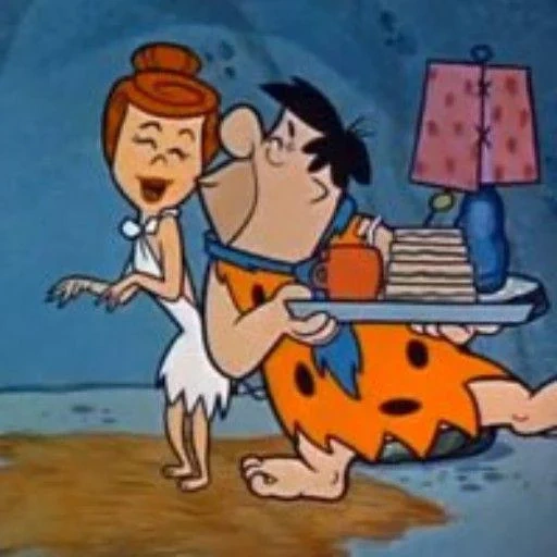 moglie di flintstone, la moglie di fred flintstone, famiglia di torta di flintstone, flint stone family 1960, flintstone film cartoon