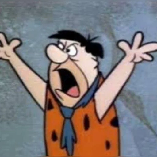 meme flintstone, fred flintstone, fred flintstone evil, yabadabad flynstone, fred flintstone è arrabbiato