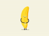 banane, banane, reife banane, fröhliche banane, schöne banane
