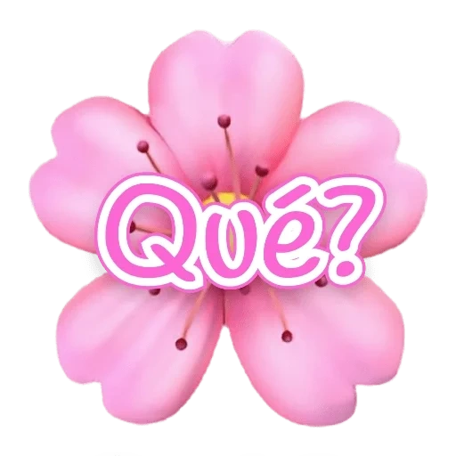 flowers, emoji, floral, pink flowers, expression floret