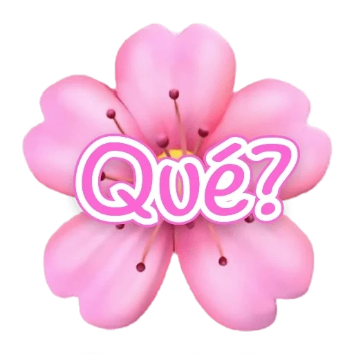 flores, emoji, flor, flor rosa, flor de emoji