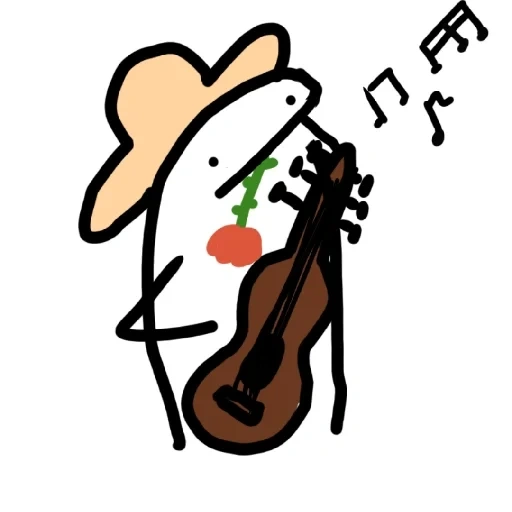 young woman, violin, drawing meme, funny drawings, cartoon guitar