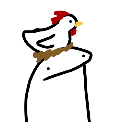 pollo, logo, el logotipo es pollo, dibujo de kurita, dibujo de kurochka