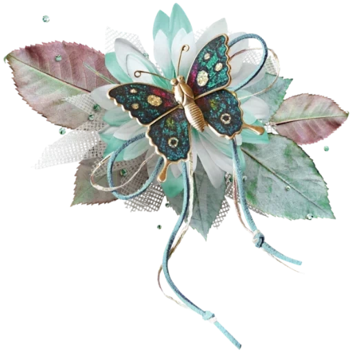 цветок бабочка, винтажные цветы, абстрактные цветы, цветы декорация фотошопа, винтажная бабочка прозрачном фоне