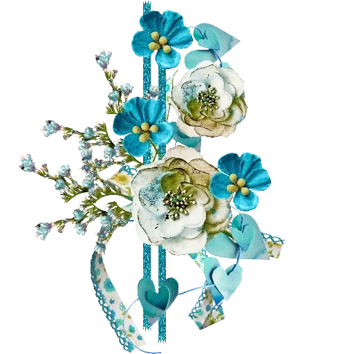 скрап набор цветы, голубые винтажные цветы, на прозрачном фоне цветы, изумрудные цветы клипарт, цветочный декор прозрачном фоне