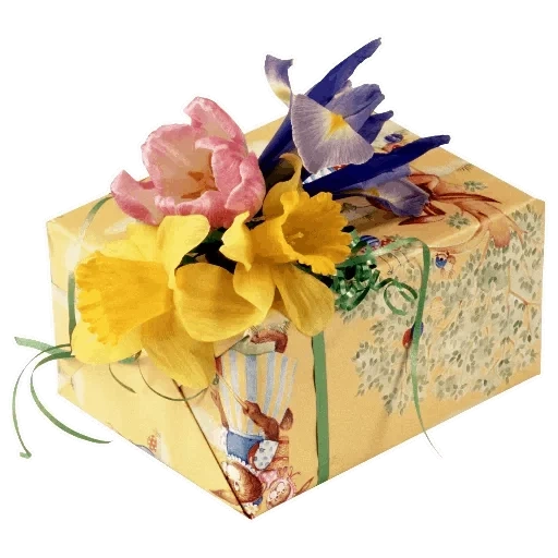букет цветов, цветы подарки, подарочная упаковка, подарочная коробка цветами, 26 декабря 2020 день подарков