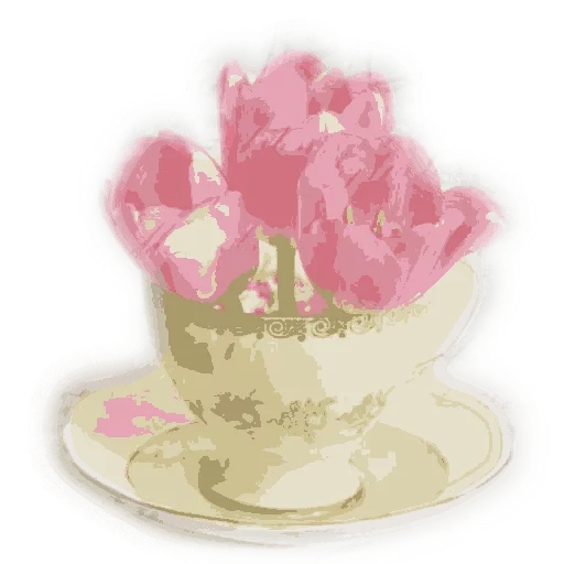 picmix, розы чашке, нежный цветок, винтаж розовая чашка, цветы красивые нежные