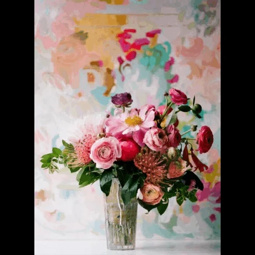 букет вдохновение, цветы акварельные, цветочные картины, искусственные цветы, цветочная композиция
