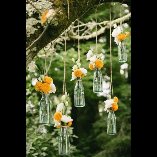 украшение, свадебный декор, подвесные цветы, свадебные декорации, подвесной весенний декор