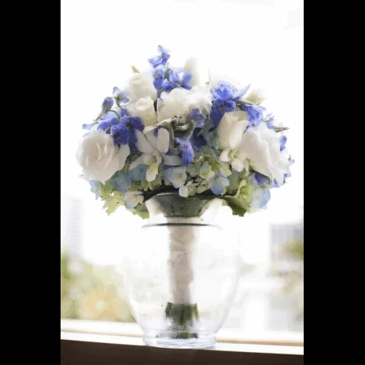 букет невесты, бело синий букет, синий букет невесты, свадебный букет синий, букет невесты голубой