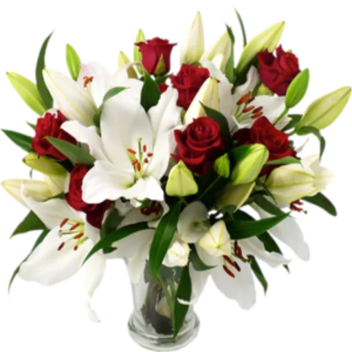 bouquet of lilies, bouquet of roses lilies, lilies roses bouquet, the bouquet of royal lilies