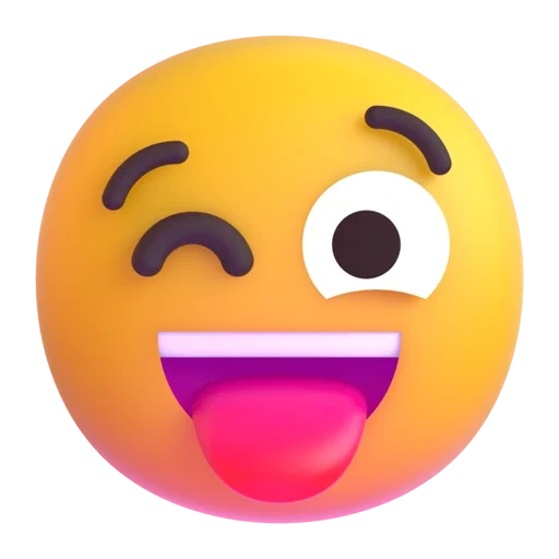 emoji, emoji, smileik wow, mengedipkan mata emoji