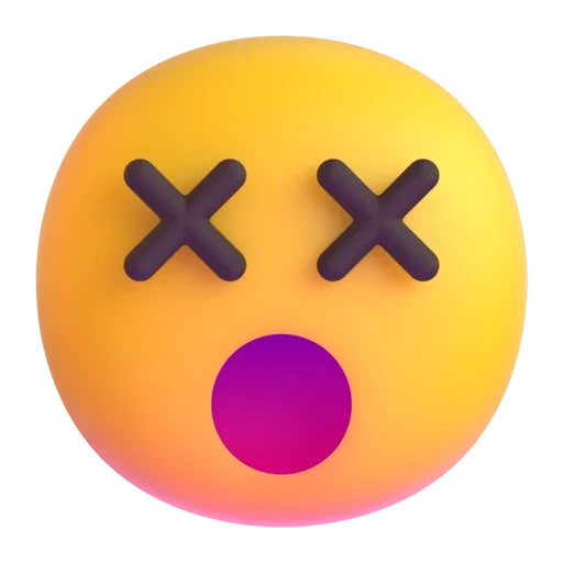 shock emoji, wajah emoji, emoji smileik, emoji adalah lingkaran kuning, emoji pusing