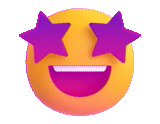 emoji, emoji star, emoji star, gli occhi di emoji sono una stella, sorridi con le stelle con gli occhi