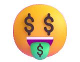 emoji money, dollaro sorridente, smiley money, 3d smiley dollar, smiley money android