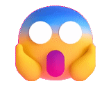 emoji, emoji, emoji berteriak, emotikon emoji, emoji shock apple