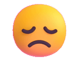 emoji, wajah emoji, bantalan emoji, kesedihan yang tersenyum, kekecewaan emoji