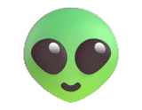 emoji, emoji bank daya, alien emoji, emoji seorang alien, aliennya hijau