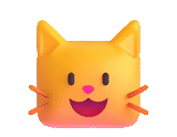 cat ods, chat emoji, toy cat soft joy happy baby