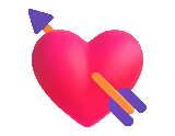 coração, expressões, flecha de expressão, robô emoji heart arrow