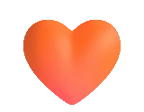 heart, form of the heart, red heart, orange heart, night ikea