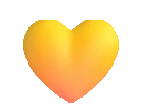 coração, forma do coração, amarelo em forma de coração, amarelo em forma de coração, coração laranja