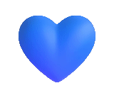 heart, blue heart, blue heart, the heart is blue, the blue heart is thin