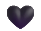 jantung, membentuk hati, hati hitam, simbol hati hitam, hati hitam besar