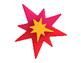 stars, emoji explosion, vector star, asterisk icon, red explosive asterisk