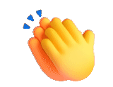 hand, palm of hand, hand emoji, 3d expression pack hand, expression applause