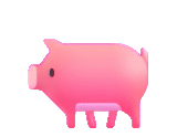 the pig is pink, pink pig, pig a piggy bank, pig a piggy bank postcard, toy picky antistress