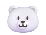 ours, un jouet, l'ours est blanc, panda d'ours, le visage d'un ours blanc