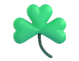 folha de trevo, emoji clover, smileik é um trevo de quatro folhas, four leaved clover blue, símbolo de trevo de três linhas da irlanda