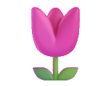tulipanes, el símbolo de la flor, silueta de tulipán, emoji tulip, tulipán cortando flores