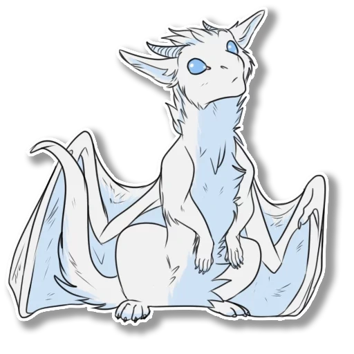 anime, dragões, furry é um dragão branco, dragão de fúria branca, furri dragon kiru drakkir