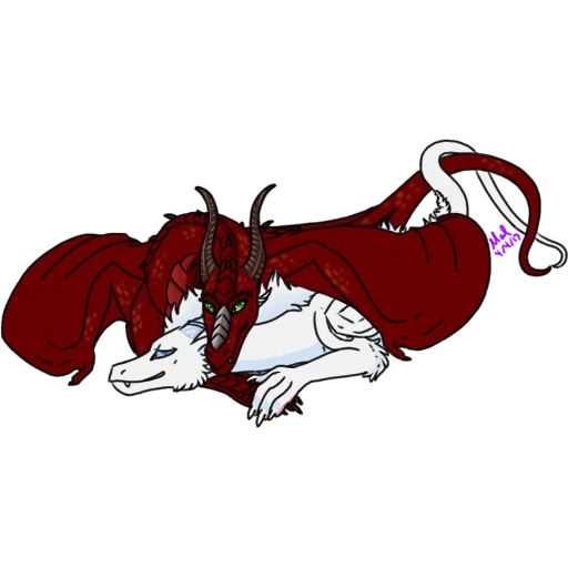 disegno demone, personaggi anime, creature fantasy, creature mitiche, draghi gemelli white mantis