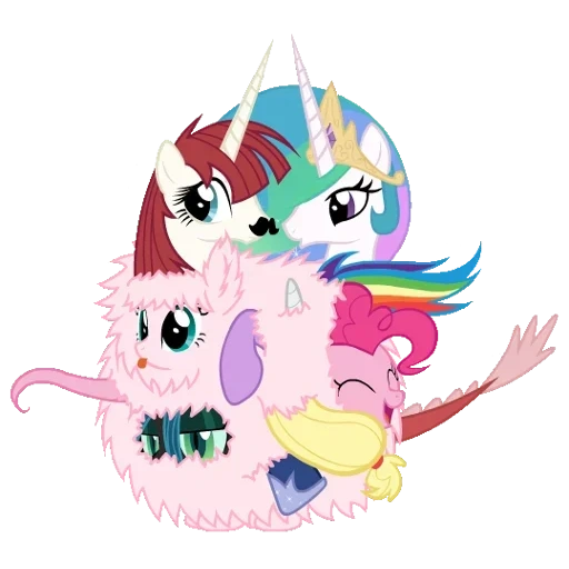 kuda poni, puff halus, putri puff yang lembut, serial kuda kecil saya, fluffy puff fluttershy