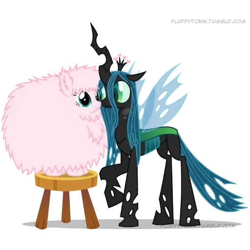 irmã fluffy puff, fluffy puff crisalis, fluffy puff chainzhling, pônei fofo crisalis, princess crisalis fleffi puff