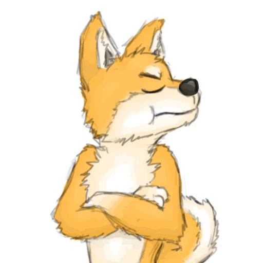 renard, fox furri, velsh corgi, dessin animé de corgi pembrock