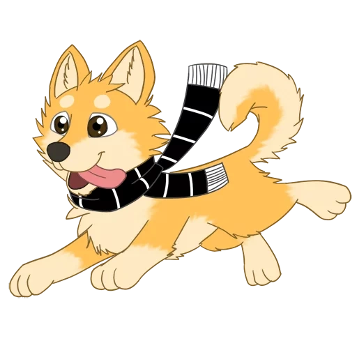anime anjing, illustrator corgi, gaya anime corgi