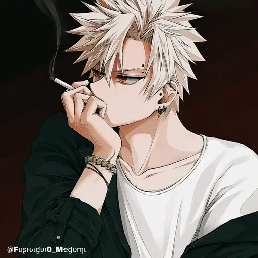 bakugo, shirakani katsuyoshi, hachigou katsuki, katsuki bakugou, bai wu sheng mu makeup