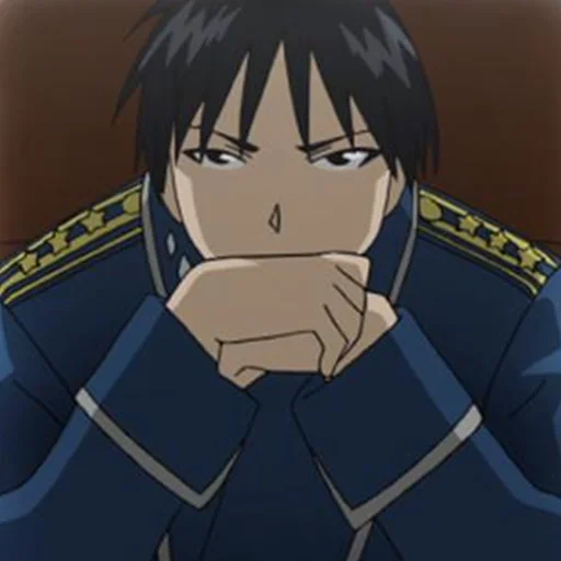 anime, héroes del anime, roy mustang, alquimista de acero kuro, alquimista de acero de anime
