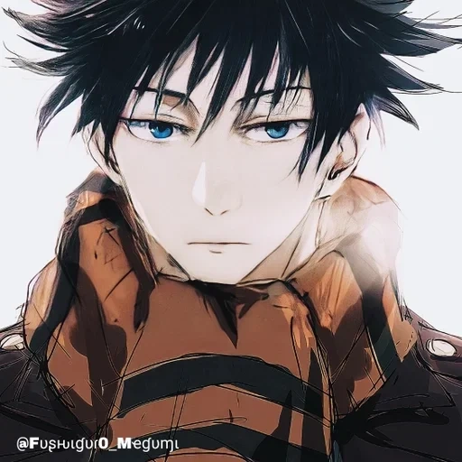 i personaggi degli anime, anime art boy, souma dei fumetti mizuno, megumi foshiguro art, megumi jujutsu kaisen