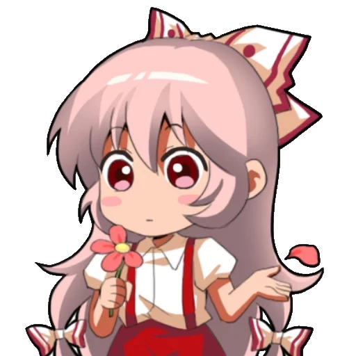 animation art, mokou emote, anime picture, expression pad, touhou project