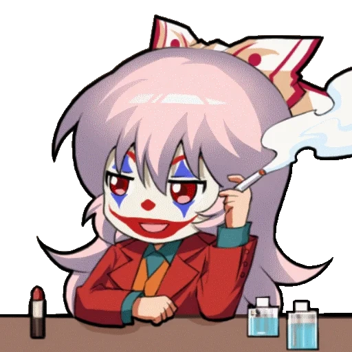 touhou fumo, touhou meme, anime expressionspaket, das projekt touhou, fujiwara no mokou