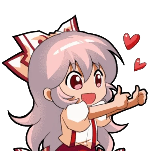 anime expression pack, anime picture, emoting mokou, expression pad, cartoon characters